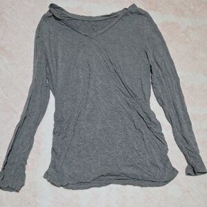 Motherhood Maternity Gray Long Sleeve Top
